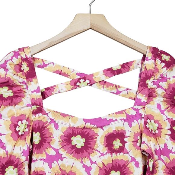 Free People Womens M Give Me More Crop Top in Pop Combo NEW - Picture 4 of 11